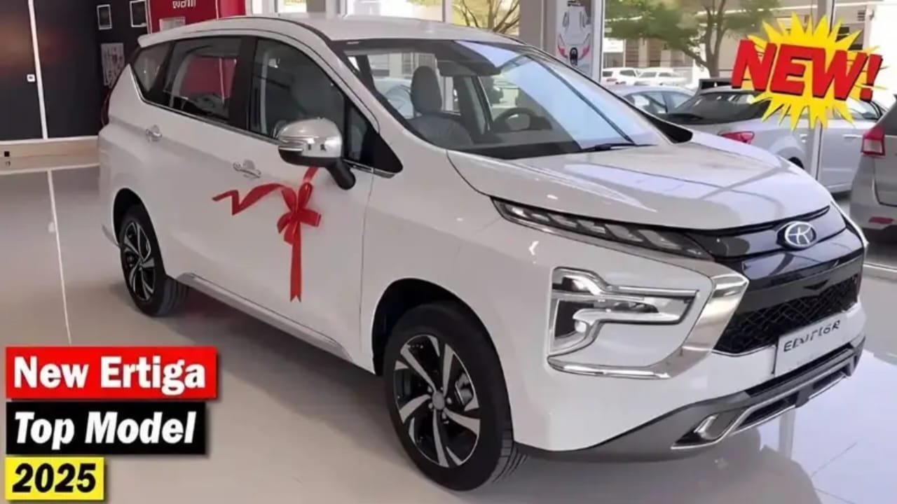Maruti Suzuki Ertiga 2025 – Spacious 7-Seater MPV with 1.5L Petrol Engine, 30kmpl Mileage & Smart Family Features!